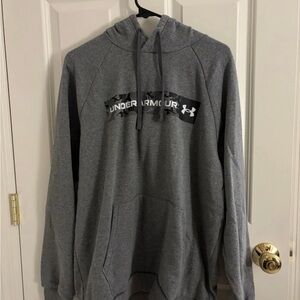 Under Armour Gray Hoodie with Camo Logo